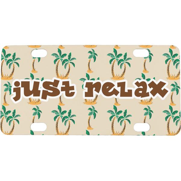 Custom Palm Trees Mini/Bicycle License Plate (Personalized)