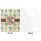 Palm Trees Minky Blanket - 50"x60" - Single Sided - Front & Back