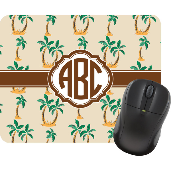 Custom Palm Trees Rectangular Mouse Pad (Personalized)