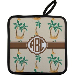 Palm Trees Pot Holder w/ Monogram