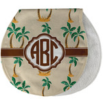 Palm Trees Burp Pad - Velour w/ Monogram