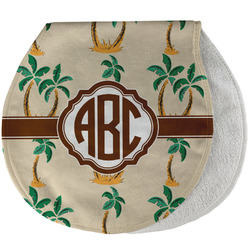Palm Trees Burp Pad - Velour w/ Monogram