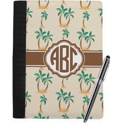 Palm Trees Notebook Padfolio - Large w/ Monogram