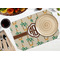 Palm Trees Octagon Placemat - Single front (LIFESTYLE) Flatlay