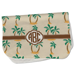 Palm Trees Burp Cloth - Fleece w/ Monogram