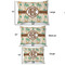 Palm Trees Outdoor Dog Beds - SIZE CHART