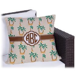 Palm Trees Outdoor Pillow (Personalized)