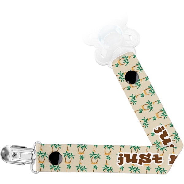 Custom Palm Trees Pacifier Clip (Personalized)
