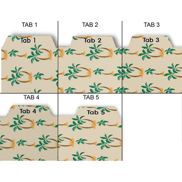 Palm Trees Page Dividers - Set of 5 - Approval