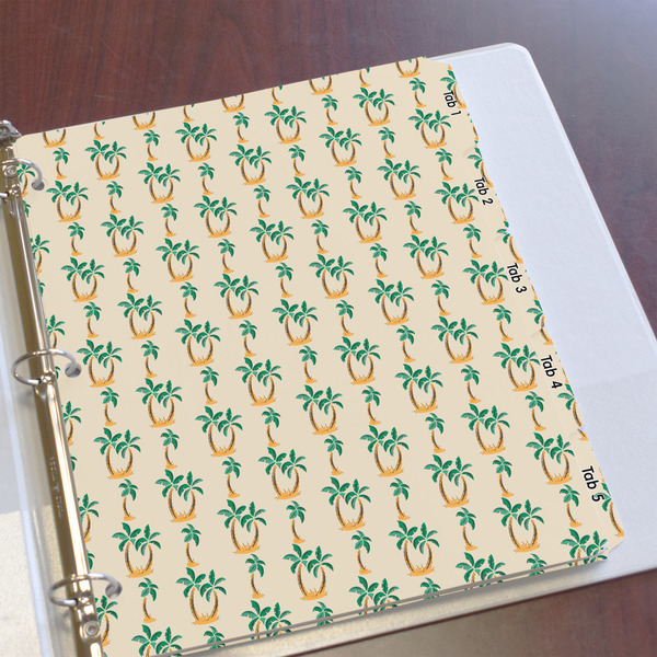 Palm Trees Page Dividers - Set of 5 - In Context