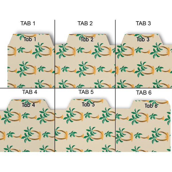 Palm Trees Page Dividers - Set of 6 - Approval