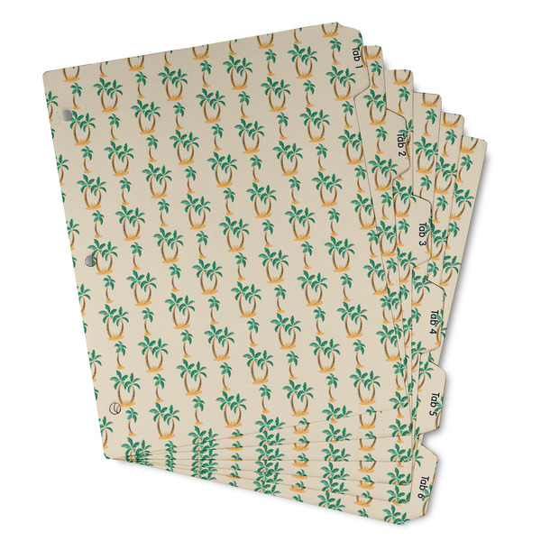 Custom Palm Trees Binder Tab Divider - Set of 6 (Personalized)