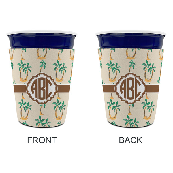 Palm Trees Party Cup Sleeves - without bottom - Approval