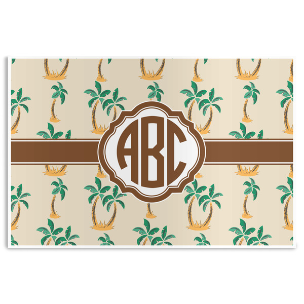 Custom Palm Trees Disposable Paper Placemats (Personalized)