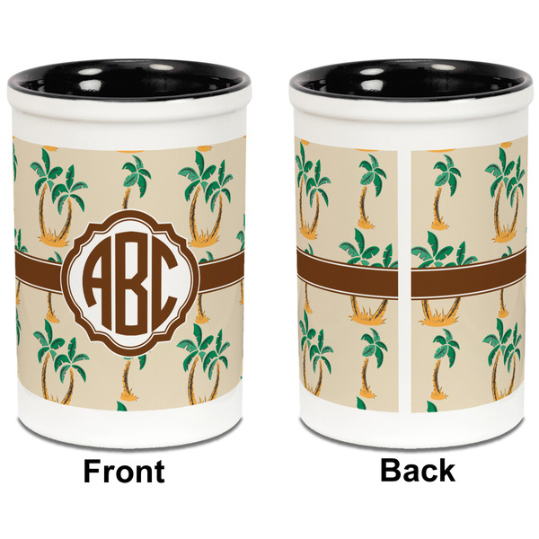 Palm Trees Pencil Holder - Black - approval