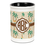 Palm Trees Ceramic Pencil Holders - Black
