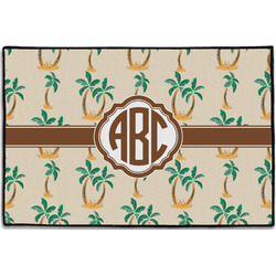 Palm Trees Door Mat - 36"x24" (Personalized)