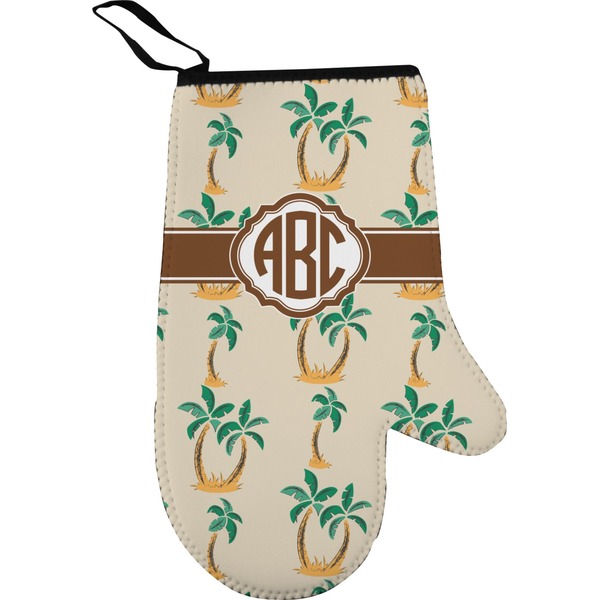 Custom Palm Trees Right Oven Mitt (Personalized)