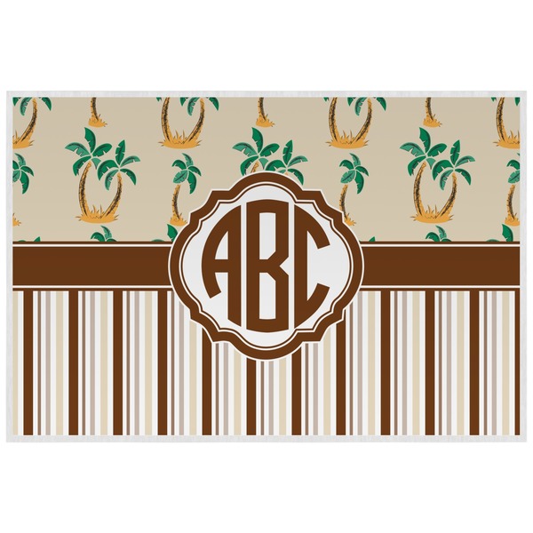 Palm Trees Personalized Placemat (Back)