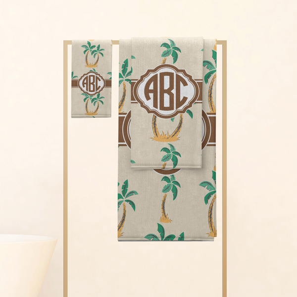 Palm Trees Personalized Towel Set