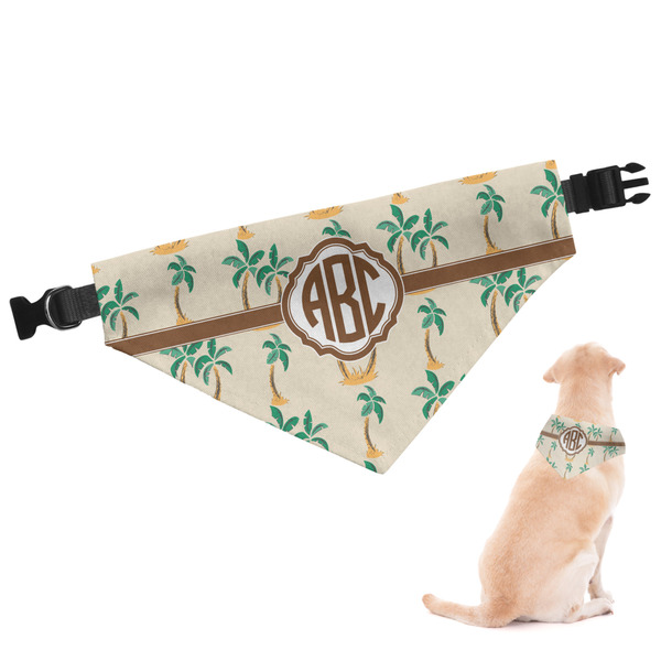 Custom Palm Trees Dog Bandana - Medium (Personalized)