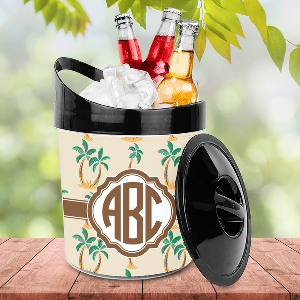 Palm Trees Plastic Ice Bucket - LIFESTYLE