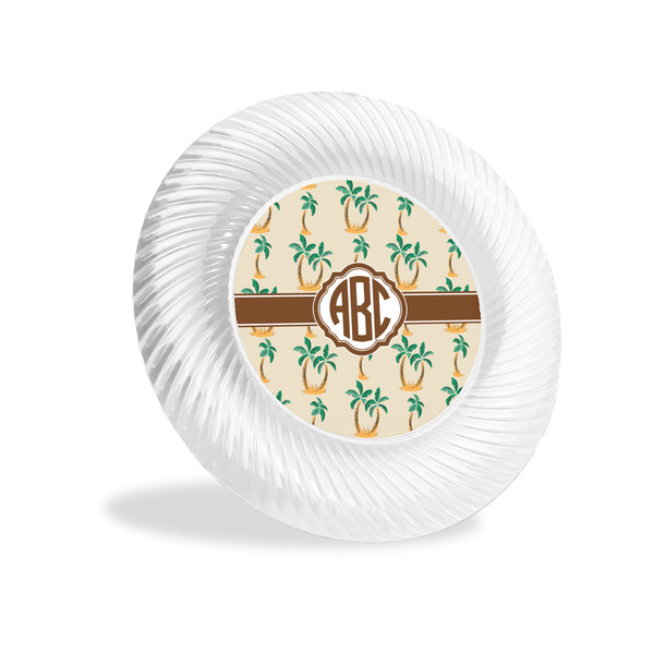 Custom Palm Trees Plastic Party Appetizer & Dessert Plates - 6" (Personalized)