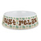 Palm Trees Plastic Dog Bowl - Large (Personalized)