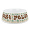 Palm Trees Plastic Dog Bowl (Personalized)