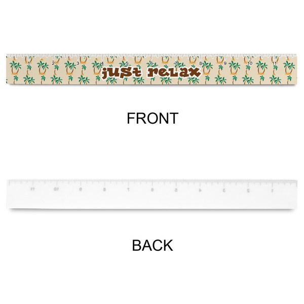 Palm Trees Plastic Ruler - 12" - APPROVAL