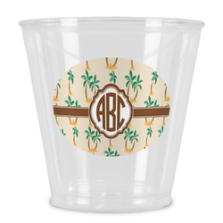 Palm Trees Plastic Shot Glass (Personalized)