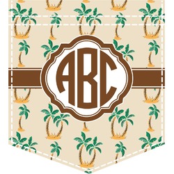 Palm Trees Iron On Faux Pocket (Personalized)