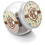 Palm Trees Puppy Treat Jar (Personalized)