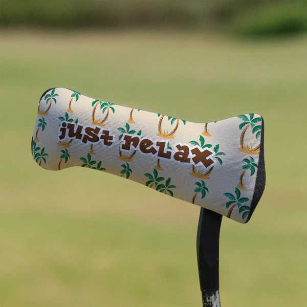 Palm Trees Putter Cover - On Putter