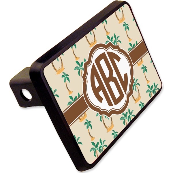 Custom Palm Trees Rectangular Trailer Hitch Cover - 2" (Personalized)