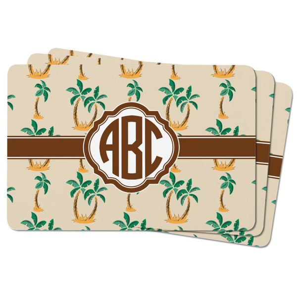 Palm Trees Rectangular Fridge Magnet - THREE