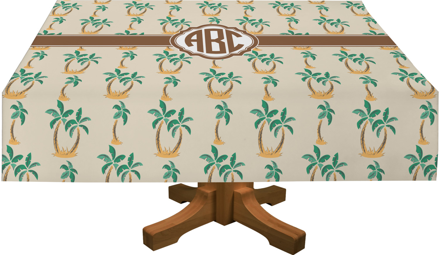 Custom Palm Trees Tablecloth (Personalized) YouCustomizeIt