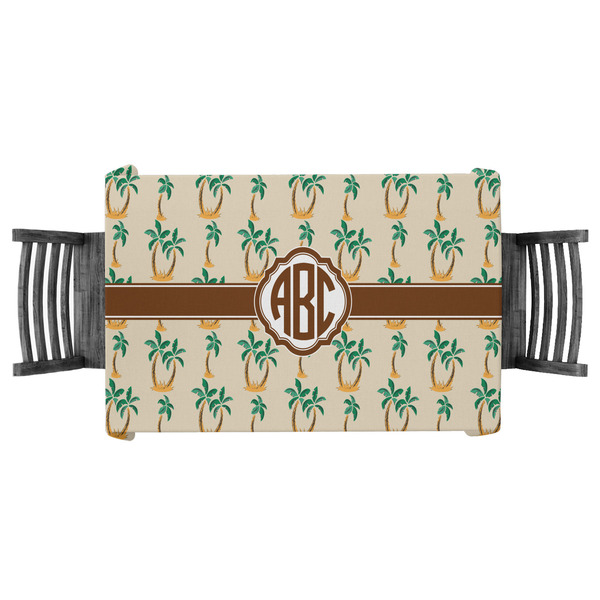 Custom Palm Trees Tablecloth - 58"x58" (Personalized)