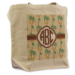 Palm Trees Reusable Cotton Grocery Bag - Single (Personalized)