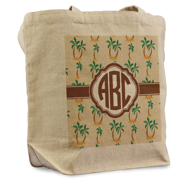Custom Palm Trees Reusable Cotton Grocery Bag - Single (Personalized)