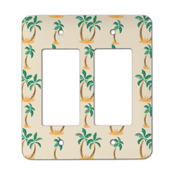 Palm Trees Rocker Style Light Switch Cover - Two Switch