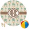Palm Trees Round Beach Towel (Personalized)