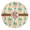Palm Trees Round Indoor Rug - Front/Main