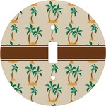 Palm Trees Round Light Switch Cover