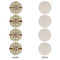 Palm Trees Round Linen Placemats - APPROVAL Set of 4 (single sided)