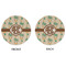 Palm Trees Round Linen Placemats - APPROVAL (double sided)