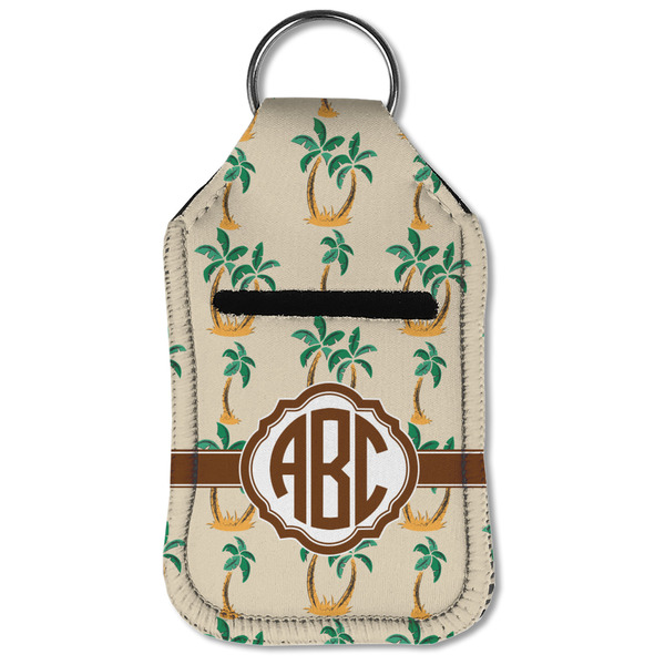 Palm Trees Sanitizer Holder Keychain - Small (Front Flat)
