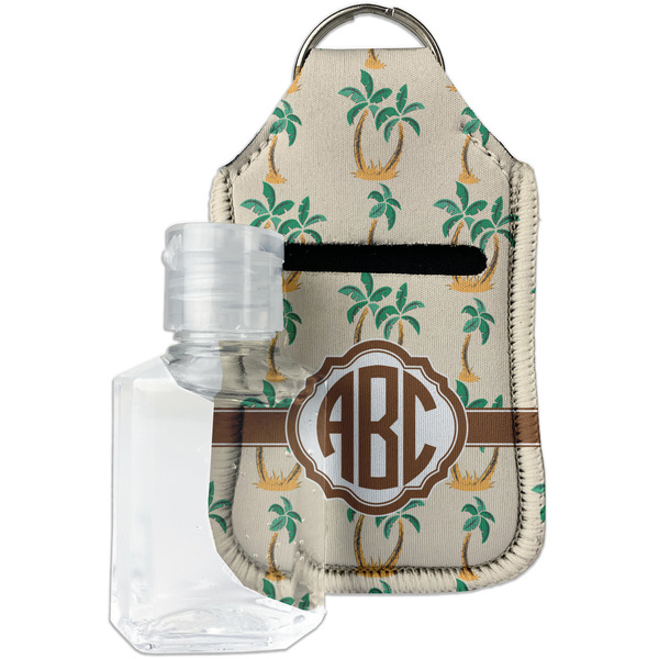 Custom Palm Trees Hand Sanitizer & Keychain Holder (Personalized)
