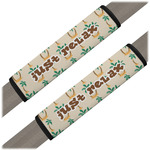 Palm Trees Seat Belt Covers (Set of 2) (Personalized)