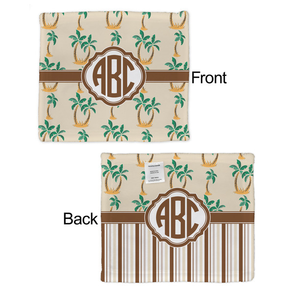 Palm Trees Security Blanket - Front & Back View